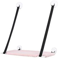 GENERIC Single Layer Cat Litter Window Plus Velvet Hanging Swing Pet Supplies Cat Sucker Warm Hanging Nest Pet Supplies Plus Hoodie (Orange, One Size) -Purritos Shop 21KeLAP7EVL. AC 1