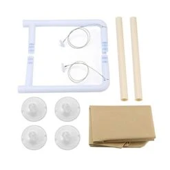 YangYan Cute Pet Hanging Beds Bearing 20kg Cat Sunny Seat Window Mount Pet Cat Hammock Comfortable Cat Pet Bed Long Plush Soft Pet Bed -Purritos Shop 31480y2vK0L