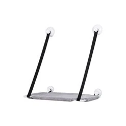 Single Layer Cat Litter Window Plus Velvet Hanging Swing Pet Supplies Cat Sucker Warm Hanging Nest Pet Supplies Plus (Grey, One Size)