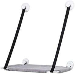 GENERIC Single Layer Cat Litter Window Plus Velvet Hanging Swing Pet Supplies Cat Sucker Warm Hanging Nest Pet Supplies Plus Hoodie (Orange, One Size) -Purritos Shop 314pp8f573L. AC 2