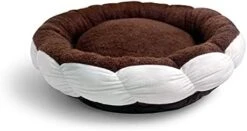 TONBO Soft Plush Small Cute And Cozy Food Dog Cat Bed, Washer And Dryer Friendly (Burger) -Purritos Shop 316Y2RzOGxL. AC