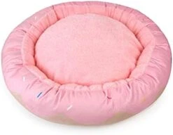 TONBO Soft Plush Small Cute And Cozy Food Dog Cat Bed, Washer And Dryer Friendly (Burger) -Purritos Shop 319gynUjFES. AC
