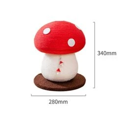 JYDQM Pet Cats Tree Toy With Ball Sisal Scratching Post For Kitten Climbing Bite Resistant Mushroom Cats Grinding Claw Post (Color : A, Size : M Code) -Purritos Shop 31S9BaMs5mL