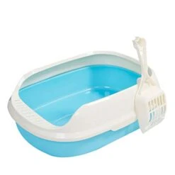 Lovhop Pet Dog Toilet Cat Litter Box Cat Dog Tray Teddy Anti-Splash Toilette With Cat Litter Shovel Puppy Cat Indoor Home Sandbox