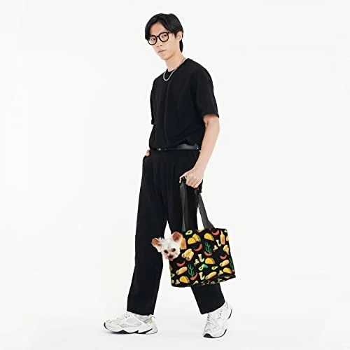 Soft Sided Travel Pet Carrier Tote Hand Bag Mexican-Seamless-Food Portable Small Dog/Cat Carrier Purse 7 Soft Sided Travel Pet Carrier Tote Hand Bag Mexican-Seamless-Food Portable Small Dog/Cat Carrier Purse - Image 5