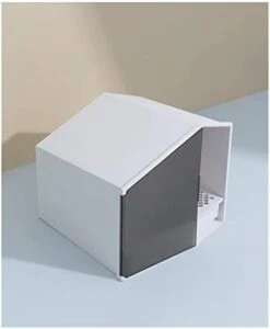 YangYan Tray Litter Box Furniture Cat Toilet Pet Cat Wc Box Semi Closed Pet Products Kitty Litter Box Sand Caja Arena Gato Toilet (Color : 1) -Purritos Shop 31X0Ldgz9BL. AC