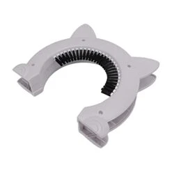 Cyrank Interior Cat Door, Pet Doors For Cats Cat Door Hides Litter Tray With Stainless Steel Grooming Brush For Cats - 22.5x26.5x5.5cm(White) -Purritos Shop 31agXurgJRL