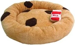 TONBO Soft Plush Small Cute And Cozy Food Dog Cat Bed, Washer And Dryer Friendly (Burger) -Purritos Shop 31d8n2n7Z7L. AC