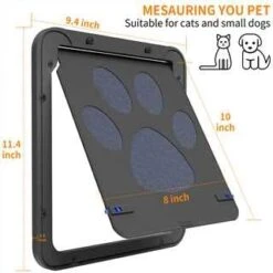 Dog Door For Sliding Door, Screen Porch Doggie Door Cat Door Automatic Closing,Magnetic Self-Closing Screen Door With Locking Function, Sturdy Screen Door For Small Dogs Cats 13 Dog Door For Sliding Door, Screen Porch Doggie Door Cat Door Automatic Closing,Magnetic Self-Closing Screen Door With Locking Function, Sturdy Screen Door For Small Dogs Cats -Purritos Shop 31j3jlYy7lL