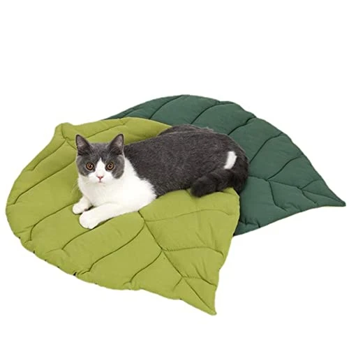 Leaf Shape Cat Mat Sleeping Soft Dog Cat Bed Mat Autumn And Winter Bite Resistant Pet Cage Mat Cats Kennel Pad 3 Leaf Shape Cat Mat Sleeping Soft Dog Cat Bed Mat Autumn And Winter Bite Resistant Pet Cage Mat Cats Kennel Pad