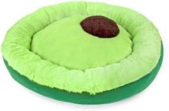 TONBO Soft Plush Small Cute And Cozy Food Dog Cat Bed, Washer And Dryer Friendly (Burger) -Purritos Shop 31xscygtBsS. AC