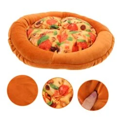 Balacoo 2pcs Cat Nest Plush Mattress Round Cushion Pet Mat For Food Round Plush Dog Bed Dog Winter Soft Plush Cat Mat Cloth Indoor Cat Kennel Warming Cat Bed Squeaky Cat Bed Comfortable -Purritos Shop 410AFORlOCL