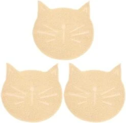 Balacoo 3pcs Scatter Claw Brown Mats Dog Placement Bowl Food Use Mat- Debris Control Washable Home Feet Anti- Cat, Pet Rubbing Bathroom, Xx.cm, Traps And Lovely Mat Pad, Mesh, PVC -Purritos Shop 41242xg9DuL. AC 1