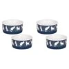 Bone Dry Ceramic Pet Silhouette Collection, Small Set, 4.25x2, Navy, Cat's Meow, 2 Piece (Pack Of 2) -Purritos Shop 412PTLNS0BL