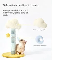 JYDQM Cats Climbing Frame Sisal Small Cats Scratching Board Cat Toys Does Not Grinding Claws Furniture Cats Gripping Column (Color : A, Size : One Size) 10 JYDQM Cats Climbing Frame Sisal Small Cats Scratching Board Cat Toys Does Not Grinding Claws Furniture Cats Gripping Column (Color : A, Size : One Size) -Purritos Shop 413IXXtmgVL