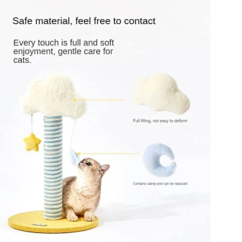 JYDQM Cats Climbing Frame Sisal Small Cats Scratching Board Cat Toys Does Not Grinding Claws Furniture Cats Gripping Column (Color : A, Size : One Size) 5 JYDQM Cats Climbing Frame Sisal Small Cats Scratching Board Cat Toys Does Not Grinding Claws Furniture Cats Gripping Column (Color : A, Size : One Size) - Image 3