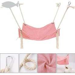 Mguotp Cat Hammocks Bed Pet Cage Hammocks Hanging Soft Pet Bed Pet Supplies For Cats Home (Grey, One Size) -Purritos Shop 415KUWoHoNL