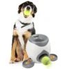 ACULIP Cat Feeder Cat Food Bowl, Tennis Ball Thrower Pet Dog Toys Chewing Accessories Automatic Ball Launcher Dog Throwing Machine Toy Interactive Feeding -Purritos Shop 415SW9ZuemL