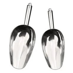 PATKAW 2pcs Dog Food Stainless Steel Spatula Stainless Steel Spoon Stainless Dog Food Scooper Metal Candy Scoop Multifunction Shovel Stainless Food Shovel Cat Food Shovel Pet Food Shovel