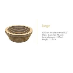 Fhony Cat Scratching Column Relaxing Bed Cat Scratching Board With Catnip Durable Recycled Board Cushion Ball Toy Bell High-Density Recycled Corrugated Cat Scratcher Cat Toy Bowl,Large -Purritos Shop 416882sgaaL
