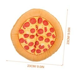 Ipetboom Outdoor Toys 2pcs Cat Thermal Supple Supplies Mat Cm Kitten Pizza Toy Cats Bed Dog Round Creative House Cushion Shaped Small Kittens Sleeping Pad Warm Mats Resting For Puppies Large Cat Bed -Purritos Shop 416YZ6OnkOL