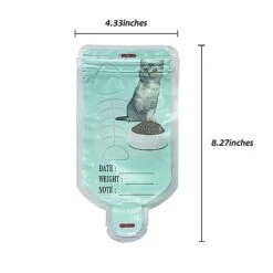 SoeKoa Cat Food Storage Bag, Outdoor Wet Cat Food Storage, Small Capacity Is Easy To Carry Outdoor Cat Food Dispenser, BPA Free, Food Grade Cat Food Ftorage Tote (Green, 50 Packs) -Purritos Shop 417QqMlVP2L