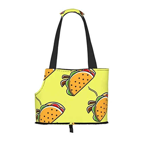 Soft Sided Travel Pet Carrier Tote Hand Bag Taco-Mexican-Food Portable Small Dog/Cat Carrier Purse 3 Soft Sided Travel Pet Carrier Tote Hand Bag Taco-Mexican-Food Portable Small Dog/Cat Carrier Purse