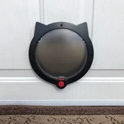 YALIYA Cat Door Locking Cat Door For Interior & Exterior Doors Interior Cat Flap For Pets Pet Doors For Cat Easy Installation -Purritos Shop 41AQnwioEzL