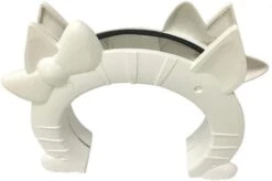 GENERIC Door Door For Cats Interior 2 Way Hole Shape Pass Fits Hollow Core Glass Solid Door For Cats Up Dog Gate Hole 2Pcs White -Purritos Shop 41BtLcbK CL. AC