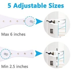 Cat Door Holder Latch,2 Packs Pink Cat Door Alternative Installs Fast Flex Latch Strap Let's Cats In & Keeps Dogs Out Of Litter Food Safe Baby Proof 5 Function Holes No Measuring No Pet Gate 11 Cat Door Holder Latch,2 Packs Pink Cat Door Alternative Installs Fast Flex Latch Strap Let's Cats In & Keeps Dogs Out Of Litter Food Safe Baby Proof 5 Function Holes No Measuring No Pet Gate -Purritos Shop 41CEW5kKFjL