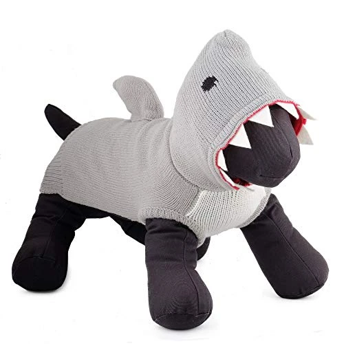 The Worthy Dog Hoodie Pet Sweater, Winter Warm Dog Clothing, Outfits Cold Weather Pet Coat, Knitted Sweater - Grey, XXL 3 The Worthy Dog Hoodie Pet Sweater, Winter Warm Dog Clothing, Outfits Cold Weather Pet Coat, Knitted Sweater - Grey, XXL
