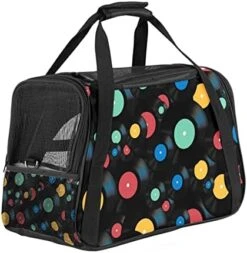 Pet Carrier Blue Seafood Pattern Soft-Sided Pet Travel Carriers For Corgi,Cats,Dogs Puppy Comfort Portable Foldable Pet Bag Airline Approved -Purritos Shop 41CpiPsqQML. AC