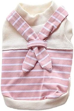 MaruPet Summer Sweet Puppy Doggie Stripes Printed Navy Wind Skirt Pet Dog Dress With Bowknot For Small, Extra Small Dog Teddy, Pug, Chihuahua, Shih Tzu, Yorkshire Terriers -Purritos Shop 41Dyv7doNL. AC 1