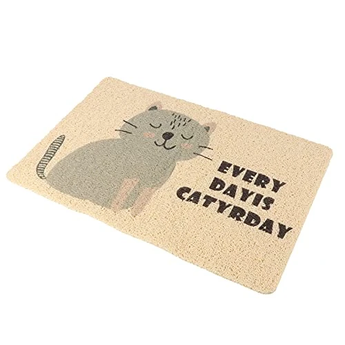 Outdoor Mats Cat Litter Mat, Cat Pad Cat Food Feeding Mat Pet Cushion Cat Litter Pad Washable Dog Cat Mat For Litter Boxes, Grey Cat Pattern Electric Litter Box 3 Outdoor Mats Cat Litter Mat, Cat Pad Cat Food Feeding Mat Pet Cushion Cat Litter Pad Washable Dog Cat Mat For Litter Boxes, Grey Cat Pattern Electric Litter Box