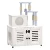 EasyCom Litter Box Enclosure, Hidden Cat Tree Tower Furniture For Indoor House, Modern Wooden All-in-one Cat Litter Cabinet With Scratching Post And Condo, White 1 EasyCom Litter Box Enclosure, Hidden Cat Tree Tower Furniture For Indoor House, Modern Wooden All-in-one Cat Litter Cabinet With Scratching Post And Condo, White -Purritos Shop 41FPvZPMgzL