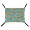 Whetklo Pet Cage Hammock,Chihuahua Dog Pizza Novelty Food Print Cute Dog Canvas Hanging Bed Reversible Small Pet Hammock For Kittens Cats Rat And Small Animals -Purritos Shop 41GTz6t1V2L