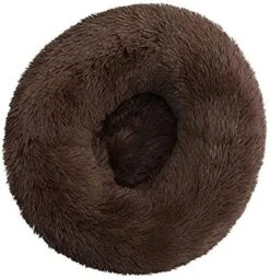 YangYan Long Plush Pet Bed Cat Super Soft Bed For Dogs Kennel Dog Round Winter Warm Sleeping Puppy Cushion Mat Portable Cat Supplies (Color : Pink, Size : 40cm) -Purritos Shop 41GZWz5YOHL. AC