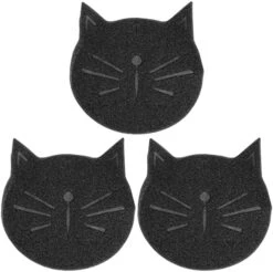 Balacoo 3pcs Scatter Claw Brown Mats Dog Placement Bowl Food Use Mat- Debris Control Washable Home Feet Anti- Cat, Pet Rubbing Bathroom, Xx.cm, Traps And Lovely Mat Pad, Mesh, PVC -Purritos Shop 41M zqI4cCL. AC