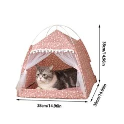 GAMIRA Pet Nest Pet Tent Bed For Cat House Cozy Pet Products Accessories Nest Comfy Calming Cat Beds For Small Dogs Tent Hammock Pets Supplies (Color : Q) -Purritos Shop 41NHQcHbLjL