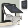Dog Door For Sliding Door, Screen Porch Doggie Door Cat Door Automatic Closing,Magnetic Self-Closing Screen Door With Locking Function, Sturdy Screen Door For Small Dogs Cats -Purritos Shop 41NrKrzOZZL