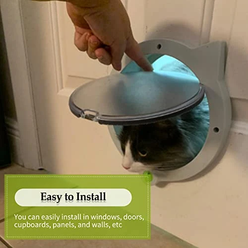 Homtoozhii Cat Door Locking Cat Door For Interior & Exterior Doors Interior Cat Flap For Pets Pet Doors For Cat Easy Installation 5 Homtoozhii Cat Door Locking Cat Door For Interior & Exterior Doors Interior Cat Flap For Pets Pet Doors For Cat Easy Installation - Image 3