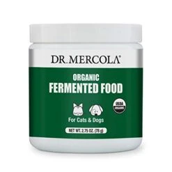 Dr. Mercola Organic Fermented Food For Cats & Dogs, 2.75 Oz. Per Container (78g), Non GMO, Gluten Free, Soy Free, USDA Organic
