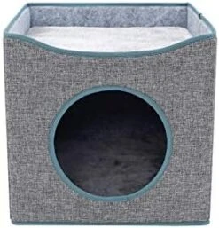 YangYan Folding Cat Nest Summer Closed Deep Sleep Four Seasons Universal Cat House Villa Pet Cat Bed Cat Mat Cat Cushion Cat Kennel (Size : 40 40 36cm) -Purritos Shop 41Qt8w3NVEL. AC 1