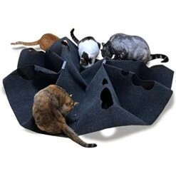 Cat Play Rug For Indoor Cats, Cat Activity Sniffing Mat Pad Snuffle Feeder Mat Interactive Behavioral Training Rug For Cats Dogs -Purritos Shop 41RXaswVKWL