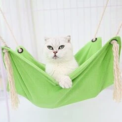 GENERIC Cat Hammocks Bed Pet Cage Hammocks Hanging Soft Pet Bed Pet Supplies For Dogs Bowls (Grey, One Size) -Purritos Shop 41Rzpaghm2L