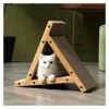 JYDQM Cats Scratcher Lounge Wooden Frame Cat Scratching Board Furniture Protection Detachable Indoor Scratchers (Color : A, Size : One Size) -Purritos Shop 41ShtE15ShL