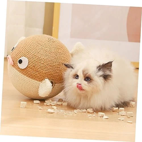 PATKAW Toys Sisal Rope Household Cat Scratcher Wear-Resistant Scratching Ball Cat Scratcher Ball Wear-Resistant Scratching Board Cat Treat Toy Dog Treat Dispenser Pet Cat Supplies 9 PATKAW Toys Sisal Rope Household Cat Scratcher Wear-Resistant Scratching Ball Cat Scratcher Ball Wear-Resistant Scratching Board Cat Treat Toy Dog Treat Dispenser Pet Cat Supplies - Image 7