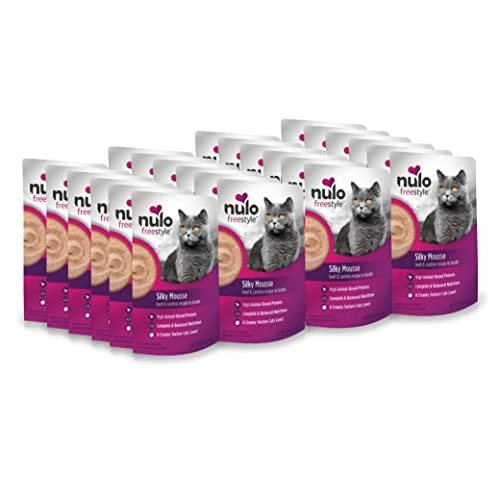Nulo Freestyle Wet Cat Food 24 Pack Mousse, Smooth As Silk Texture With High Animal-Based Protein For Complete And Balanced Nutrition Your Kitten To Senior Cat Will Crave 3 Nulo Freestyle Wet Cat Food 24 Pack Mousse, Smooth As Silk Texture With High Animal-Based Protein For Complete And Balanced Nutrition Your Kitten To Senior Cat Will Crave