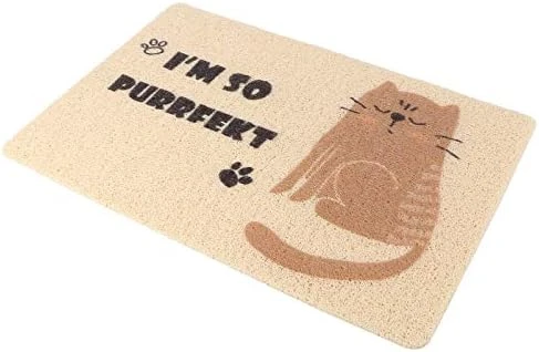 Outdoor Mats Cat Litter Mat, Cat Pad Cat Food Feeding Mat Pet Cushion Cat Litter Pad Washable Dog Cat Mat For Litter Boxes, Grey Cat Pattern Electric Litter Box 9 Outdoor Mats Cat Litter Mat, Cat Pad Cat Food Feeding Mat Pet Cushion Cat Litter Pad Washable Dog Cat Mat For Litter Boxes, Grey Cat Pattern Electric Litter Box - Image 7