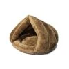 YangYan Soft Pet Bed Cats Dogs Bed House Winter Warm Sleeping Cats Nest Plush Puppy Cushion Mat Portable Pet Cat Supplies Bed For Cats (Color : Brown, Size : 50x40cm) -Purritos Shop 41WseLWz1VL
